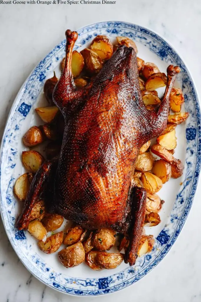 Roast Goose with Orange & Five Spice: Christmas Dinner 4 Roast Goose with Orange & Five Spice: Christmas Dinner