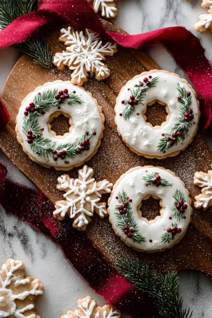 Vanilla Ginger Wreath Cookies Recipe