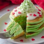 Copycat IHOP Grinch Pancakes