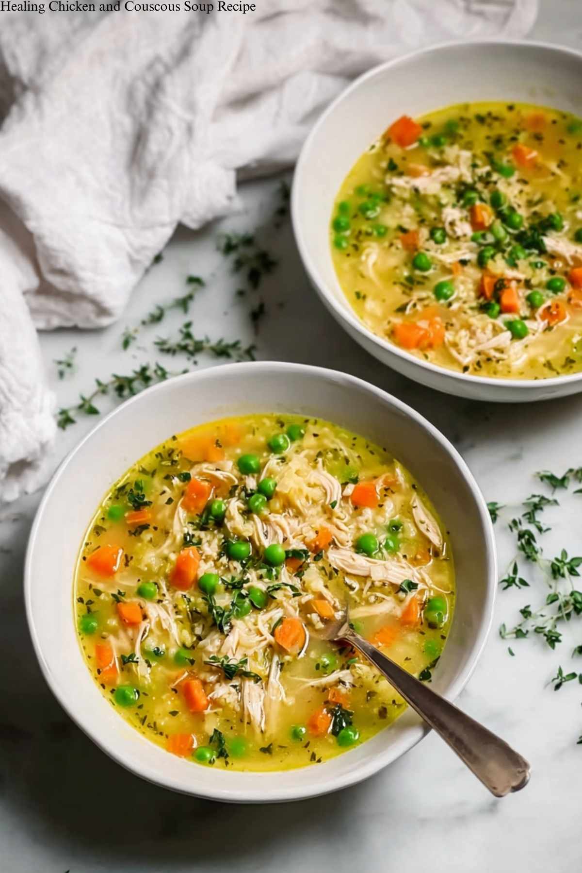 Healing Chicken and Couscous Soup Recipe