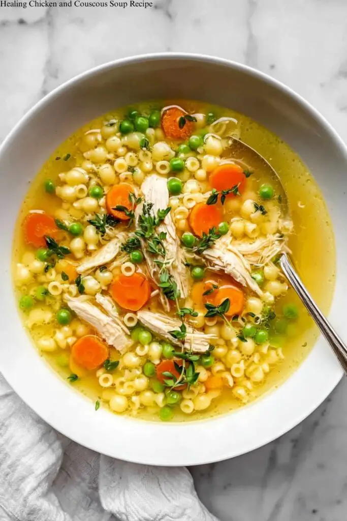 Healing Chicken and Couscous Soup Recipe 4 Healing Chicken and Couscous Soup Recipe