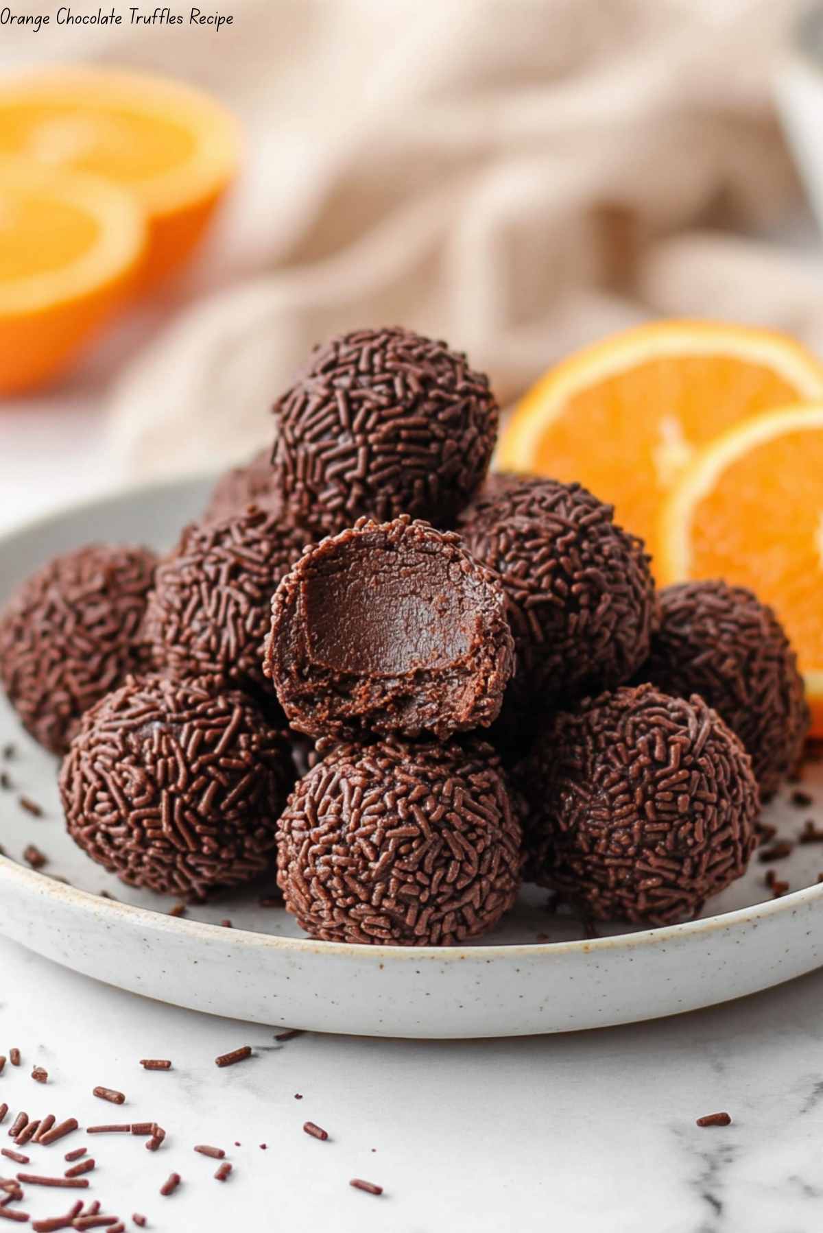 Juicy Orange Chocolate Christmas Truffles