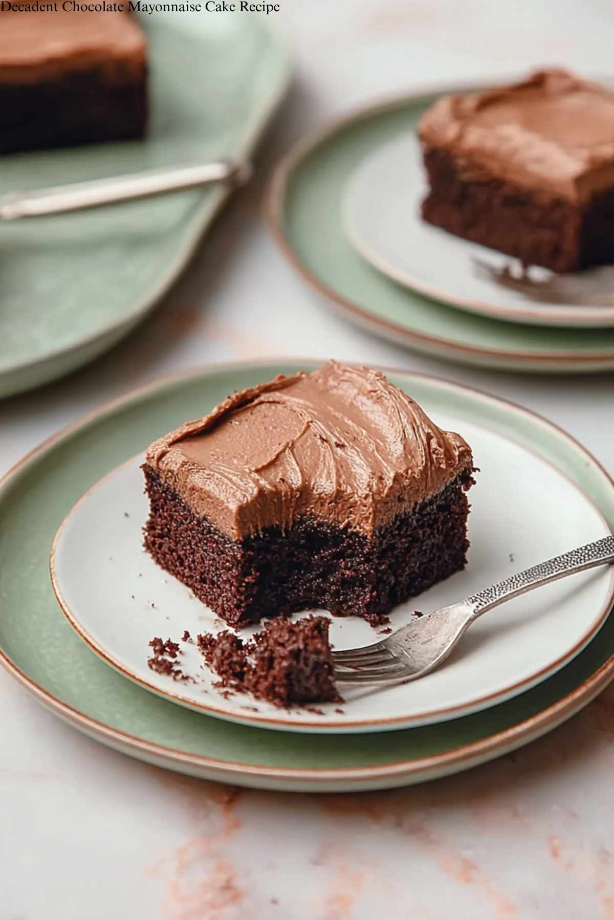 Decadent Chocolate Mayonnaise Cake Recipe