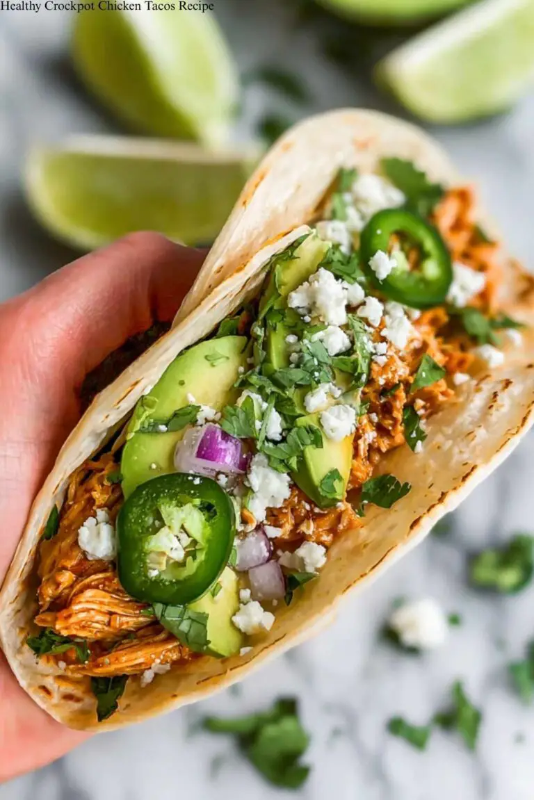 Healthy Crockpot Chicken Tacos Recipe