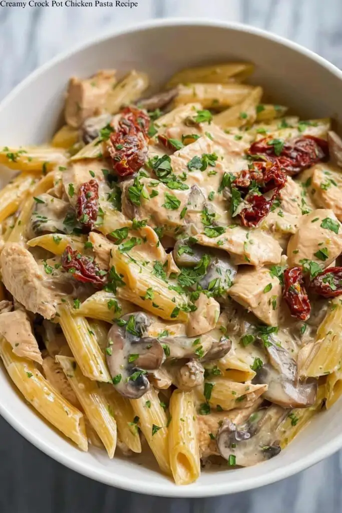 Creamy Crock Pot Chicken Pasta Recipe