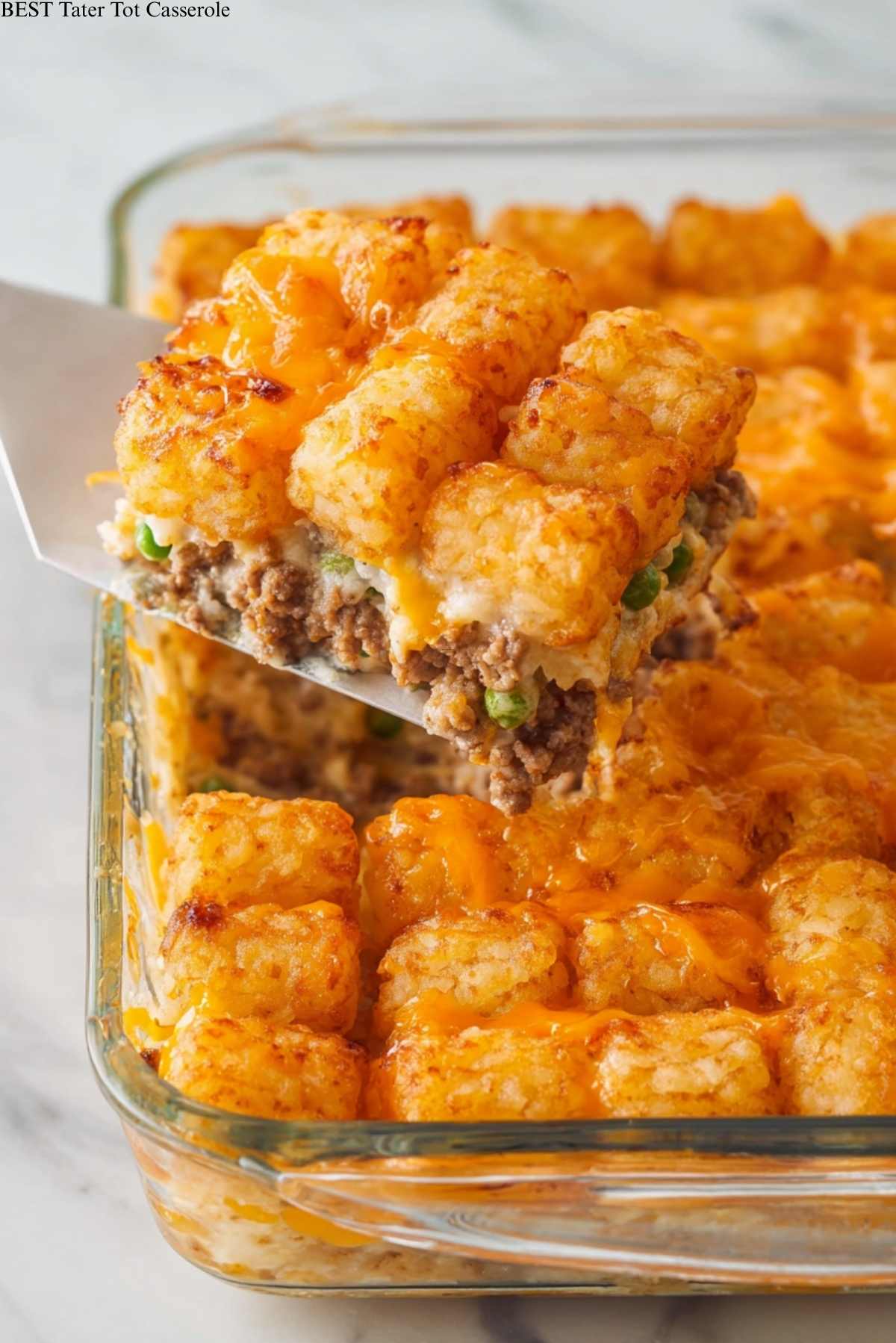 BEST Tater Tot Casserole
