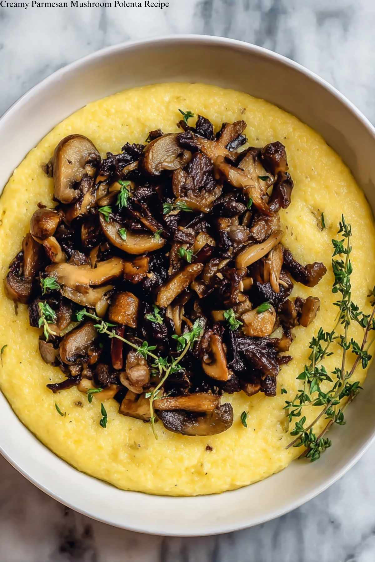 Creamy Parmesan Mushroom Polenta Recipe