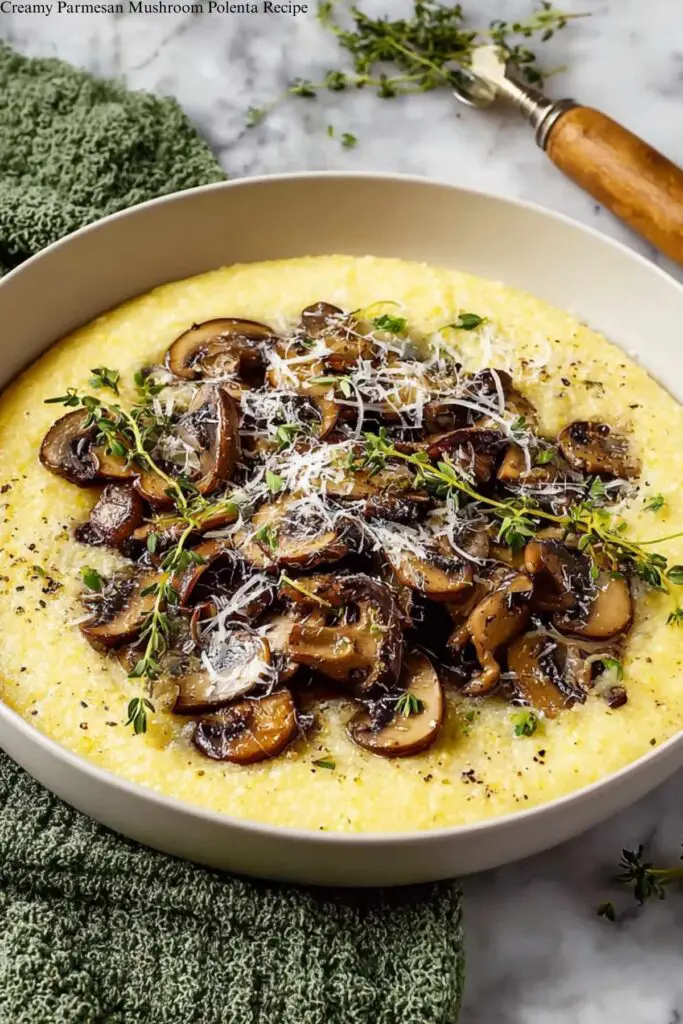 Creamy Parmesan Mushroom Polenta Recipe