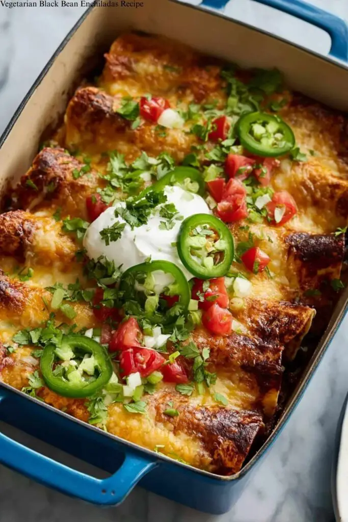 Vegetarian Black Bean Enchiladas Recipe