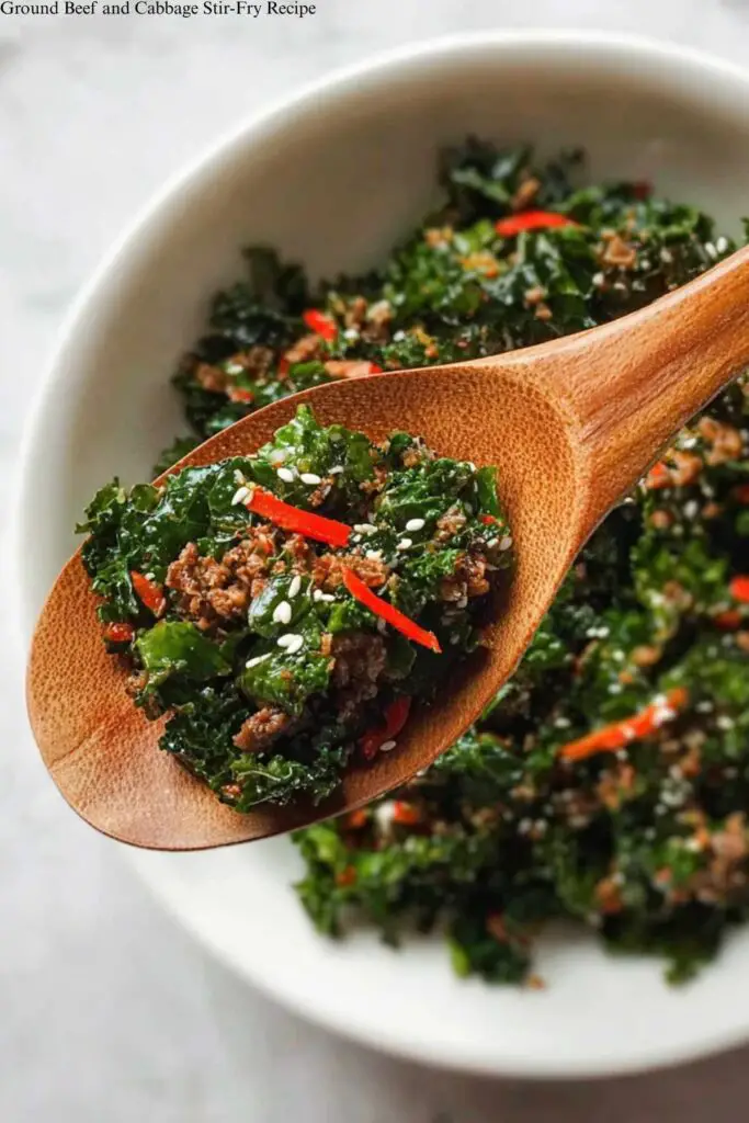 Ground Beef and Cabbage Stir-Fry Recipe