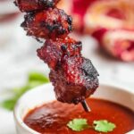Air Fryer Chicken Skewers with BBQ Sauce Recipe