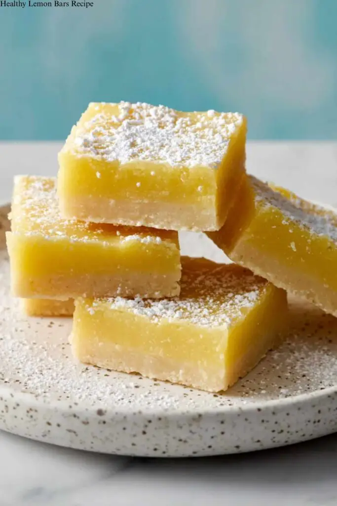 Healthy Lemon Bars Recipe