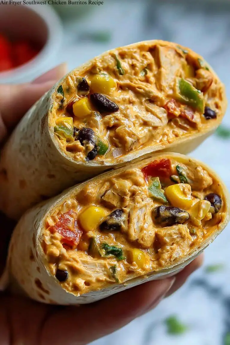 Air Fryer Southwest Chicken Burritos Recipe
