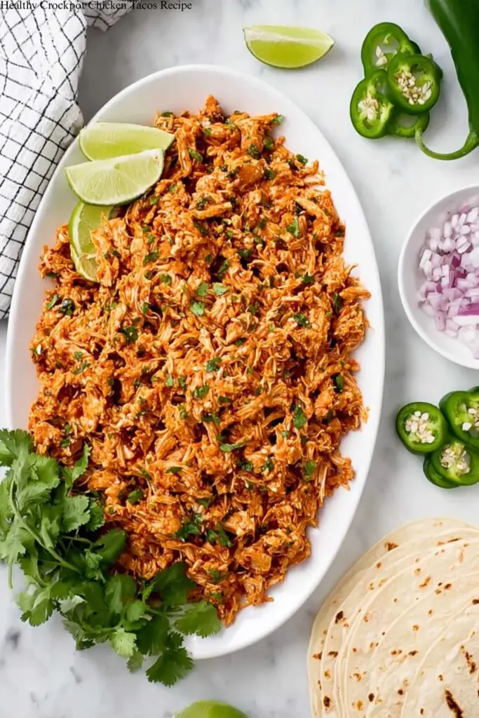 Healthy Crockpot Chicken Tacos Recipe 4 Healthy Crockpot Chicken Tacos Recipe