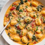 Creamy Tomato Spinach Gnocchi Skillet Recipe
