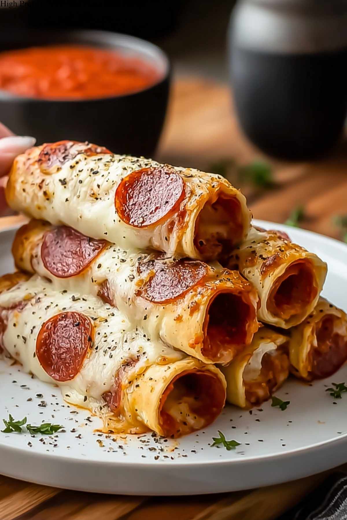High Protein Pepperoni Pizza Rolls Recipe