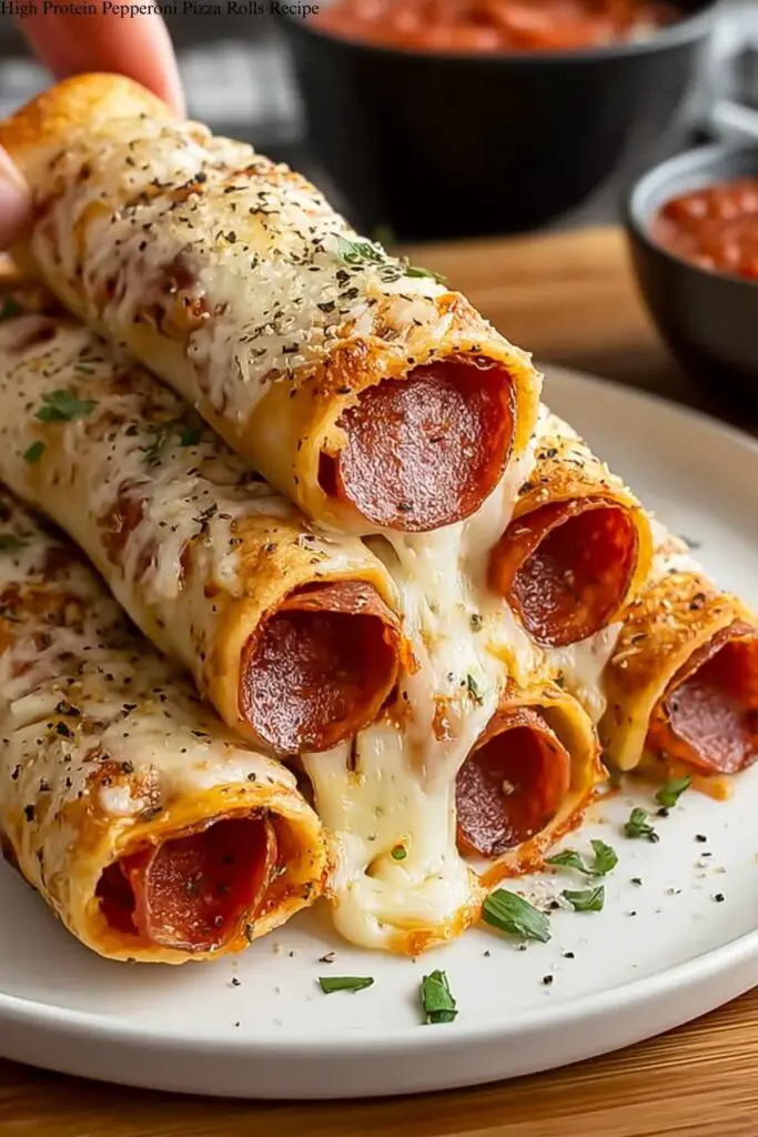 High Protein Pepperoni Pizza Rolls Recipe 4 High Protein Pepperoni Pizza Rolls Recipe
