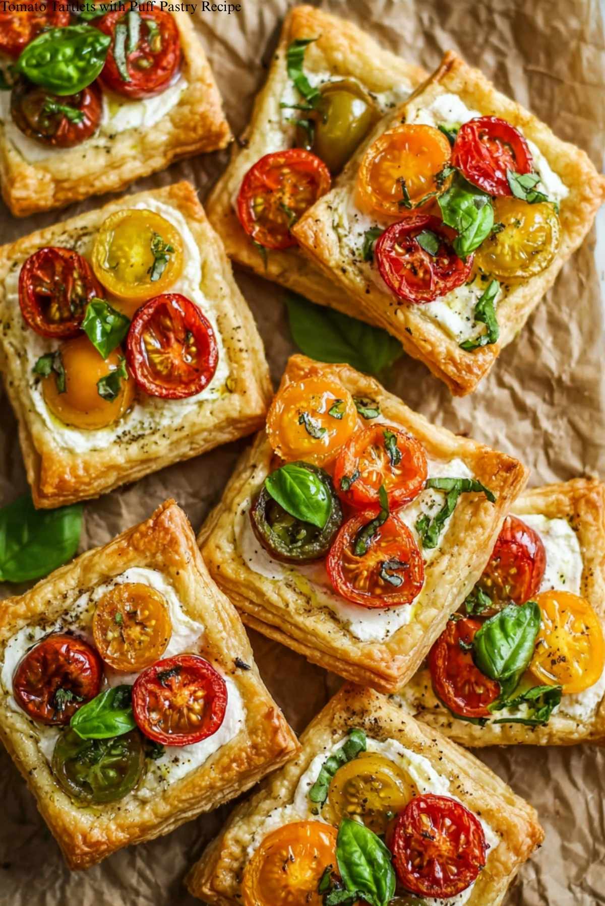 Tomato Tartlets with Puff Pastry Recipe