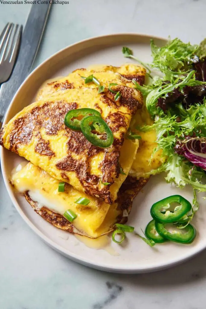 Venezuelan Sweet Corn Cachapas