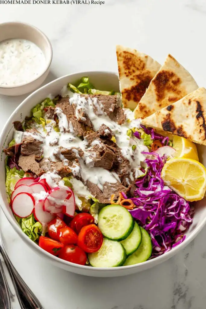 HOMEMADE DONER KEBAB (VIRAL) Recipe 4 HOMEMADE DONER KEBAB (VIRAL) Recipe