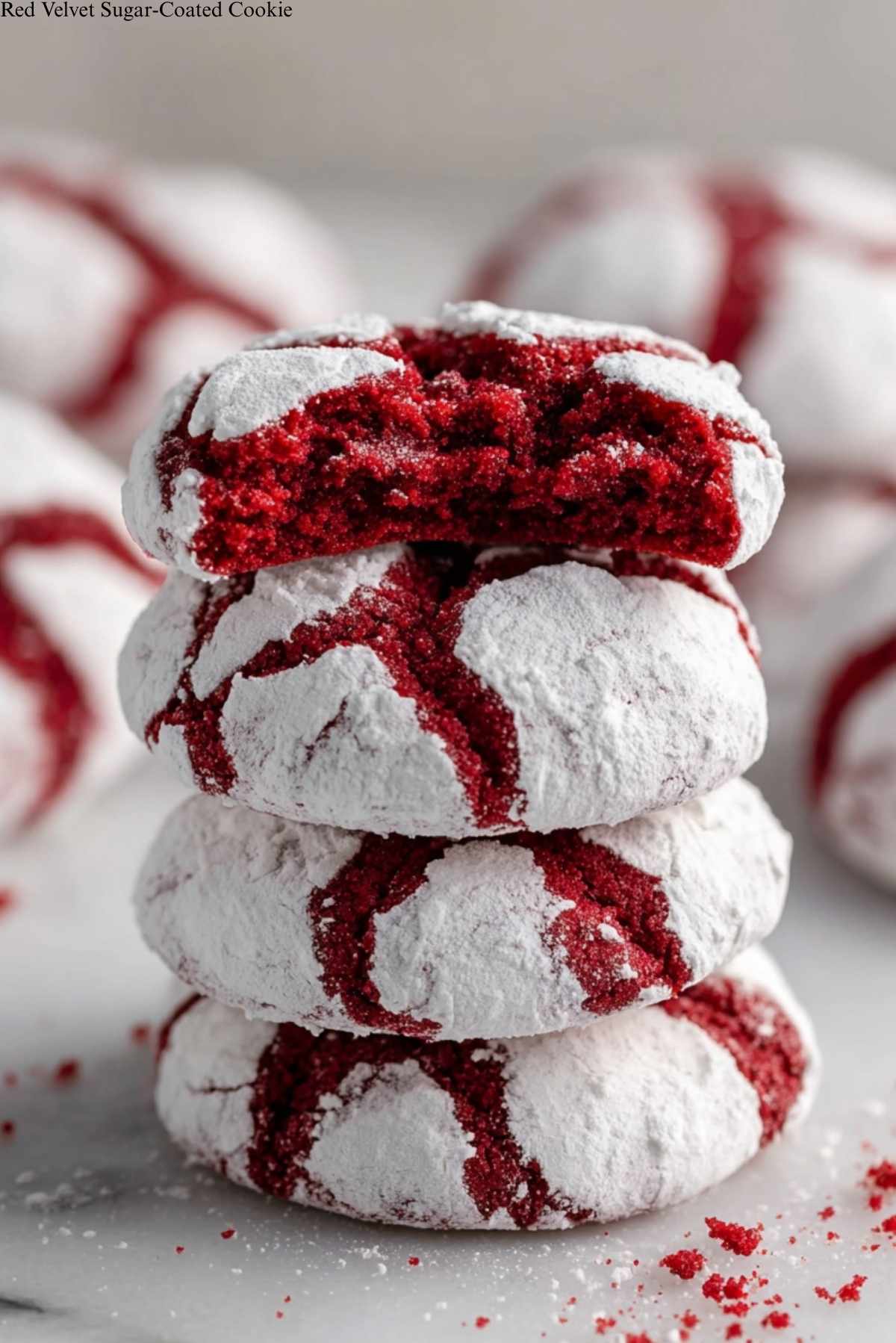 Red Velvet Sugar-Coated Cookie Recipe