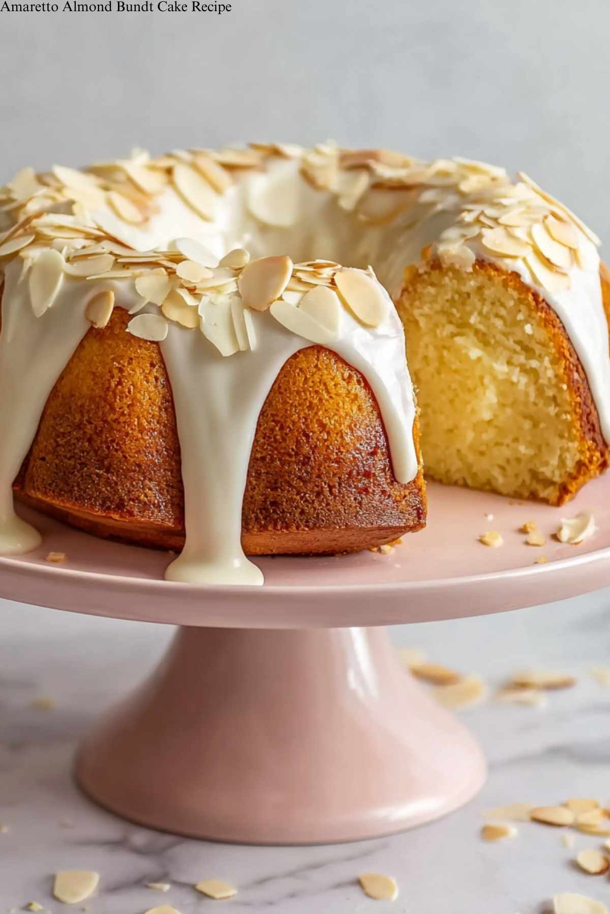 Amaretto Almond Bundt Cake Recipe