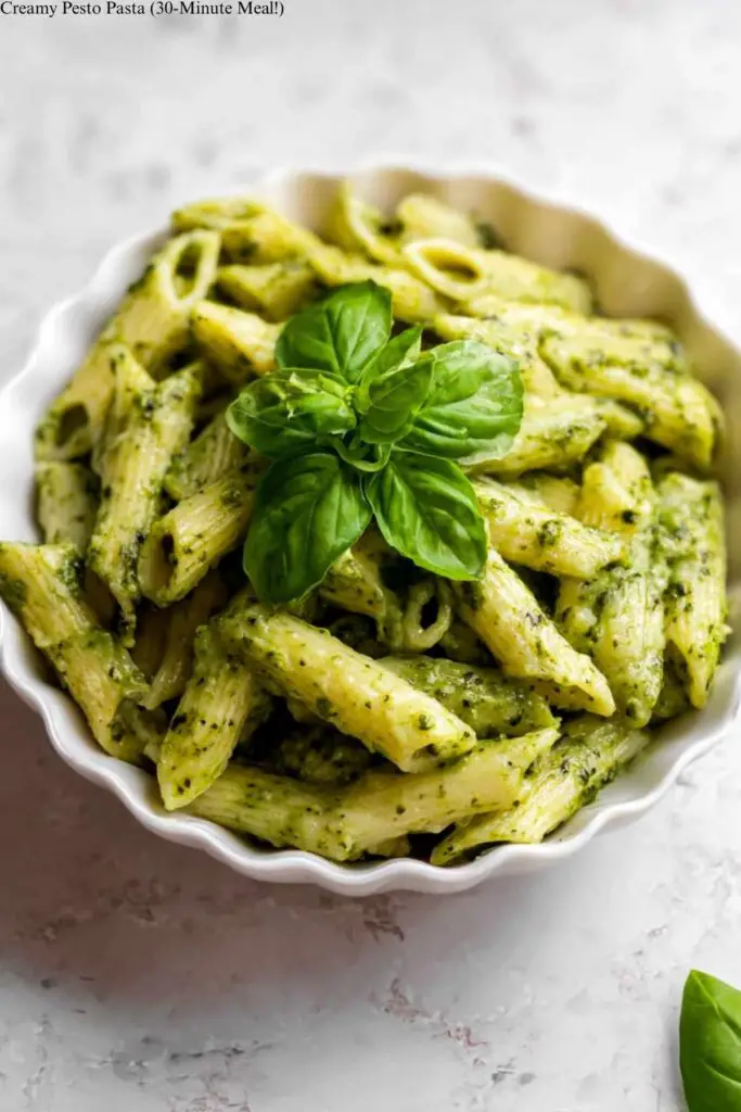 Creamy Pesto Pasta (30-Minute Meal!)