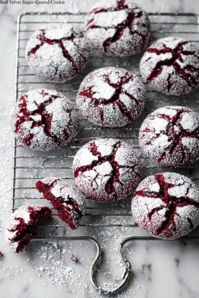 Red Velvet Sugar-Coated Cookie Recipe
