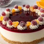 No Bake Cranberry Orange Cheesecake Recipe