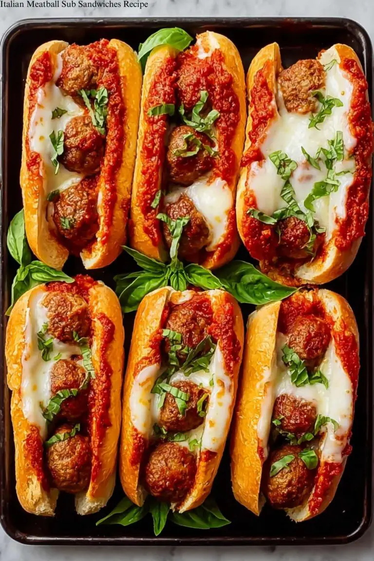 Italian Meatball Sub Sandwiches Recipe