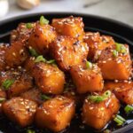 Honey Garlic Salmon Bites