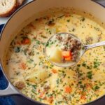 Healthy Cheeseburger Soup Recipe
