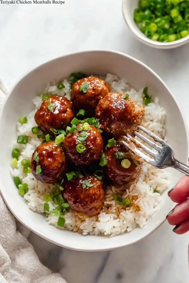 Teriyaki Chicken Meatballs Recipe