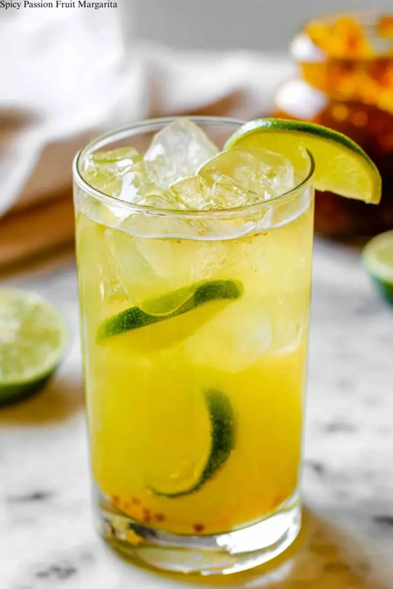 Spicy Passion Fruit Margarita
