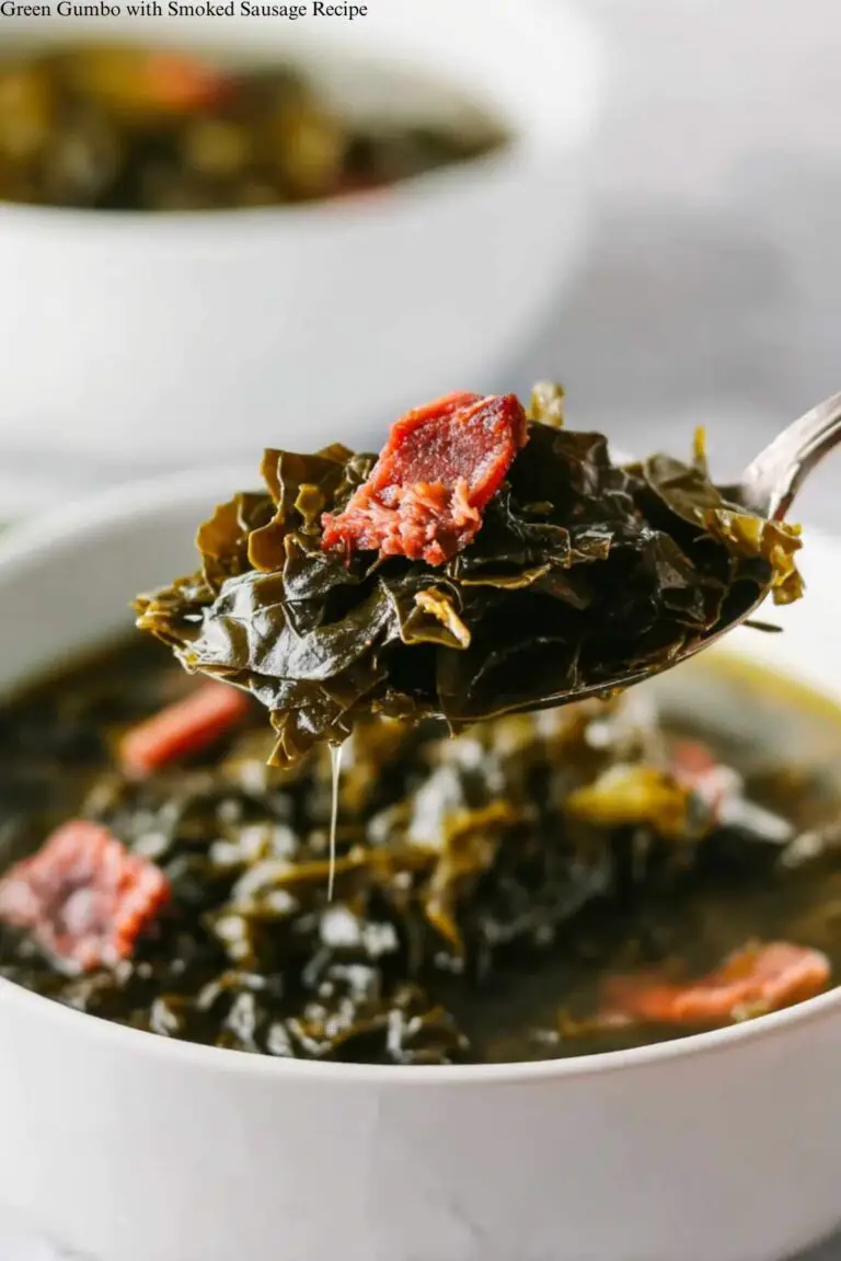 Green Gumbo with Smoked Sausage Recipe