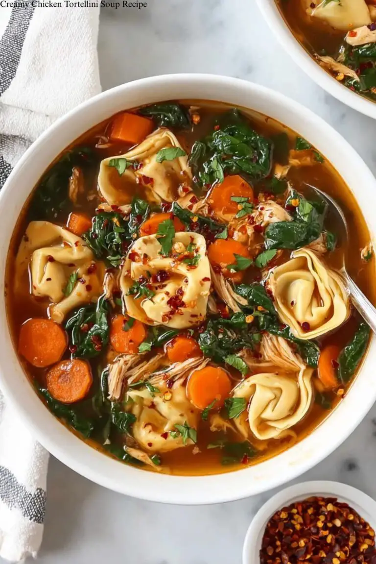 Creamy Chicken Tortellini Soup Recipe