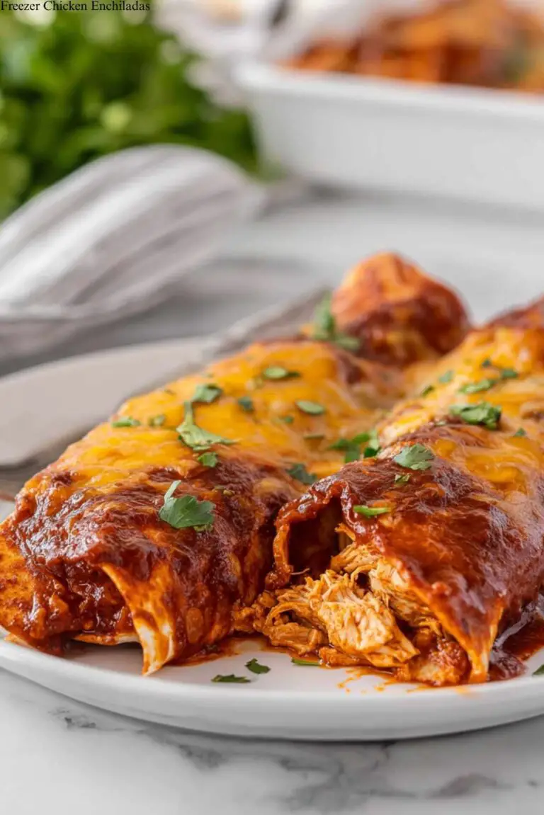 Freezer Chicken Enchiladas