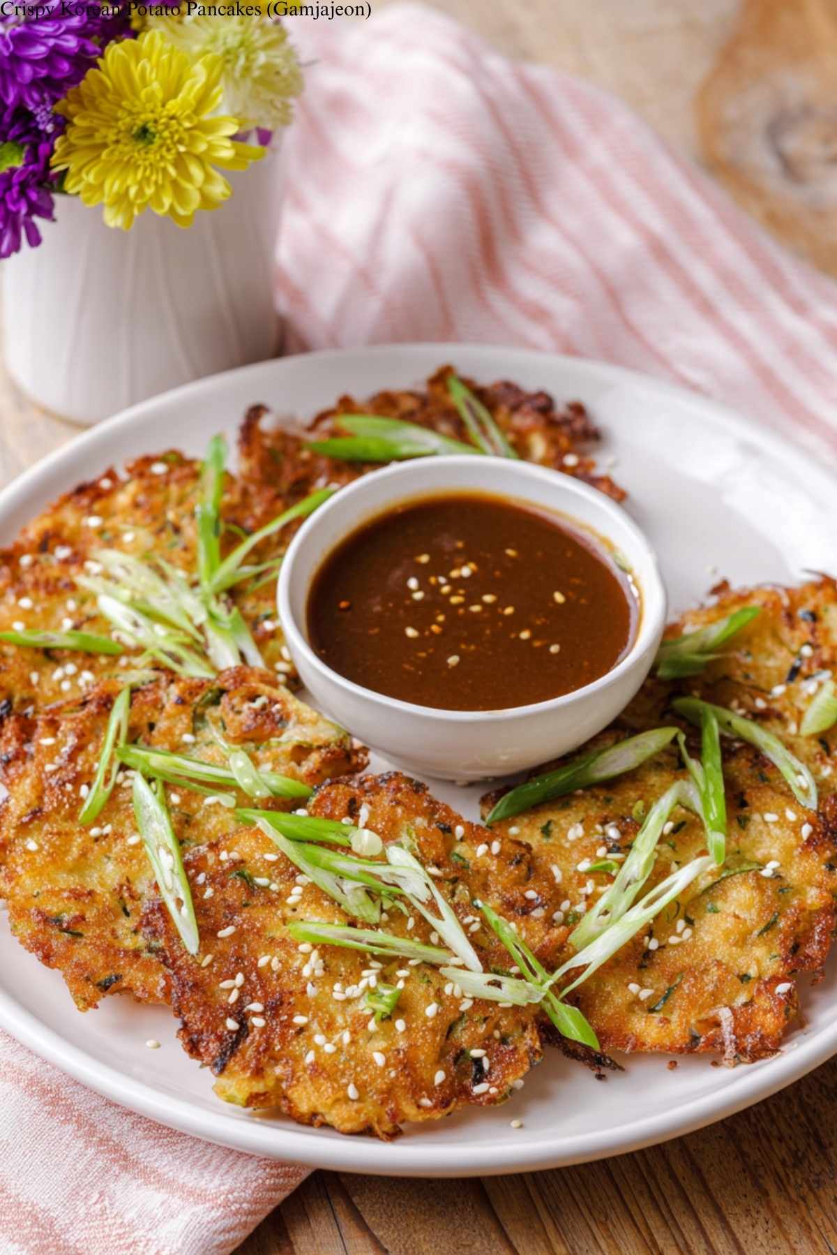 Crispy Korean Potato Pancakes (Gamjajeon)