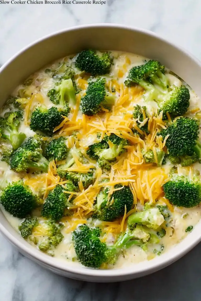 Slow Cooker Chicken Broccoli Rice Casserole Recipe