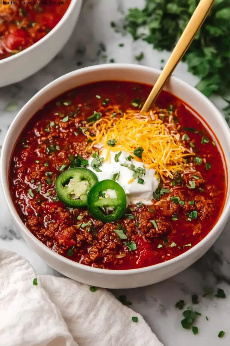 Healthy Turkey Chili Recipe