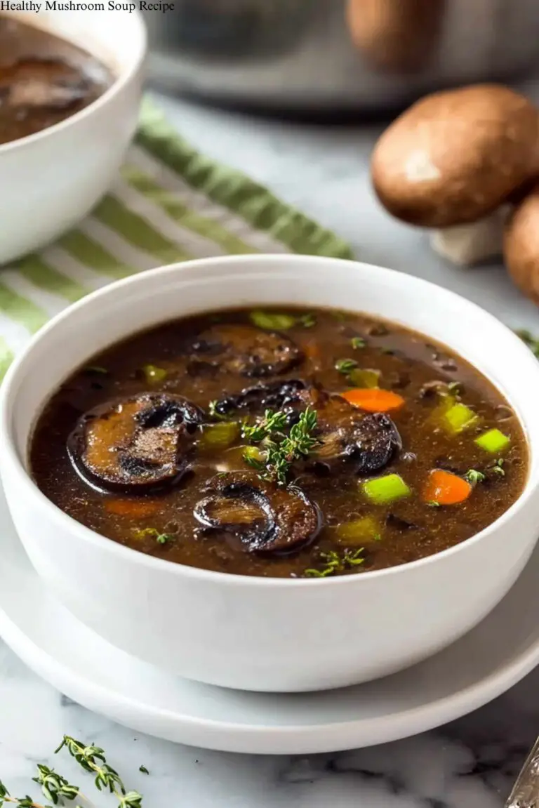 Healthy Mushroom Soup Recipe