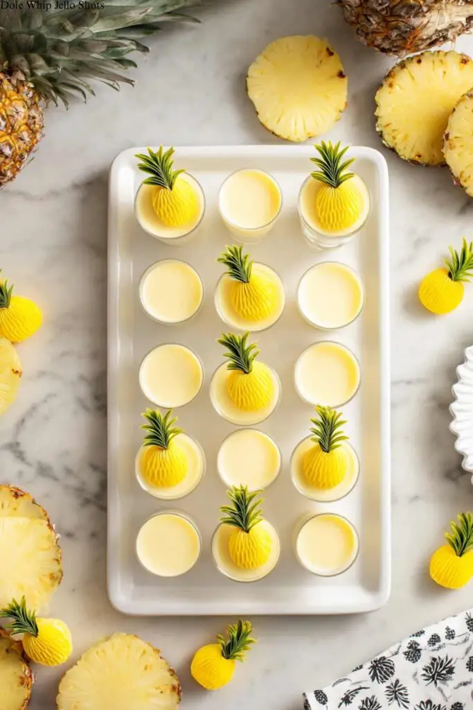 Dole Whip Jello Shots