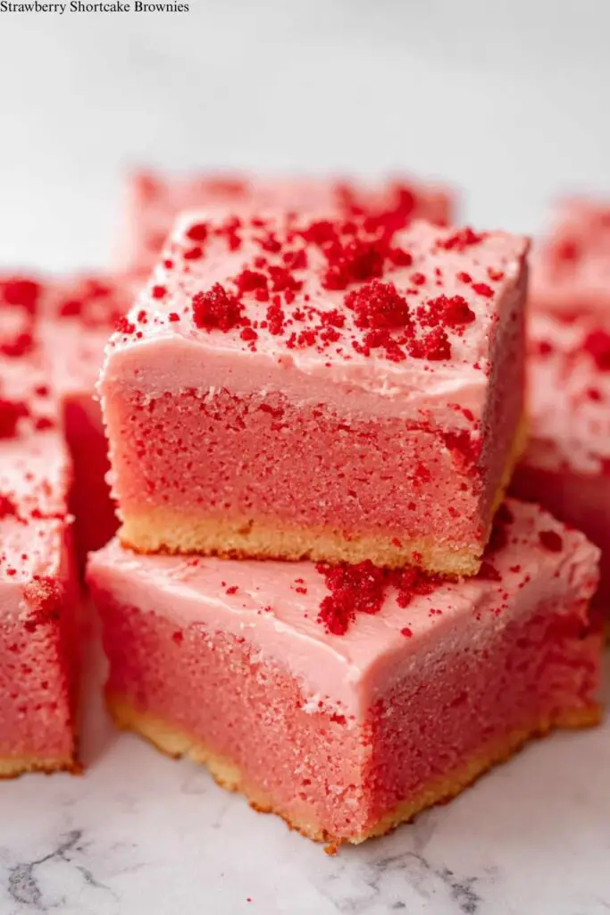 Strawberry Shortcake Brownies 4 Strawberry Shortcake Brownies
