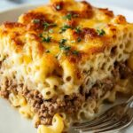Mac and Cheese Meatloaf Casserole