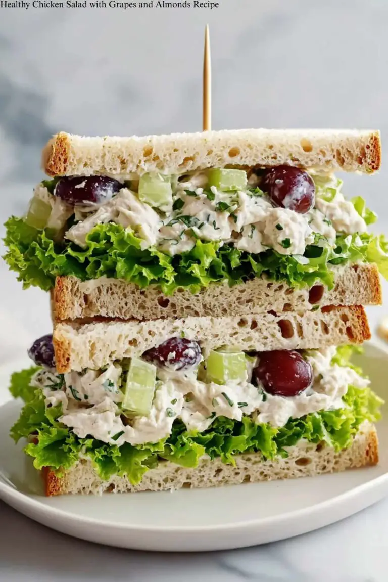 Healthy Chicken Salad with Grapes and Almonds Recipe