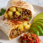 Healthy Ground Chicken Burritos Recipe