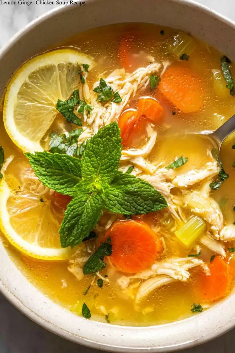 Lemon Ginger Chicken Soup Recipe