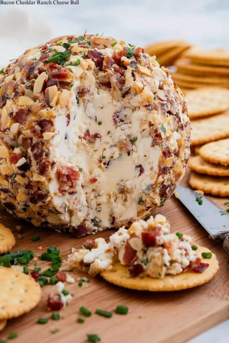 Bacon Cheddar Ranch Cheese Ball