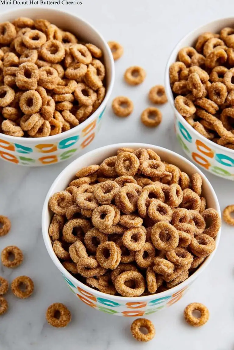 Mini Donut Hot Buttered Cheerios