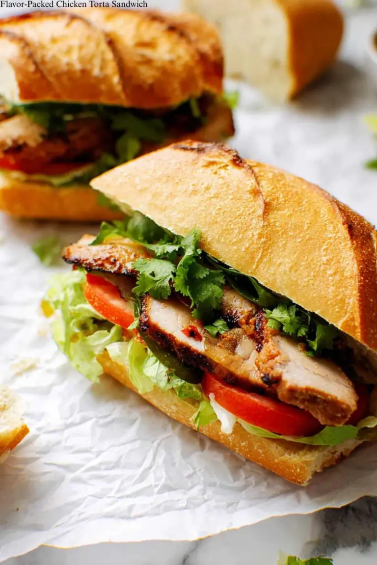 Flavor-Packed Chicken Torta Sandwich